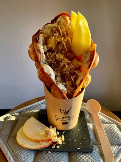Apple Crumble Waffel